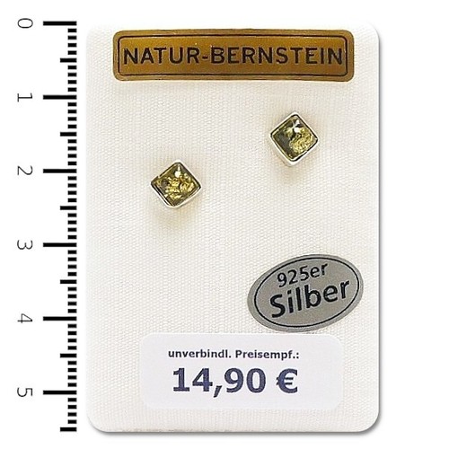 Natur bernstein ohrringe - natur,