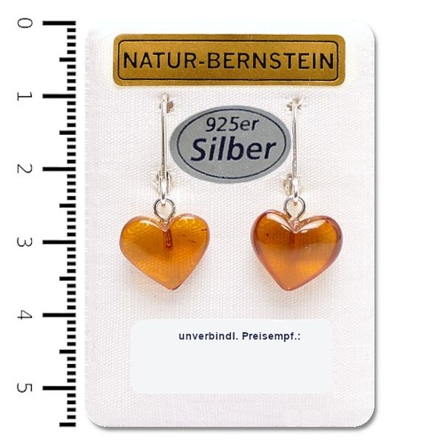 Natur bernstein ohrringe - natur,
