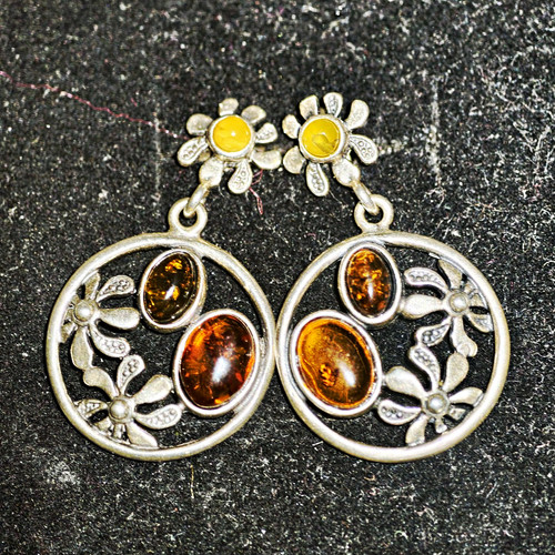 Hängeohrringe drop blumen - drop,