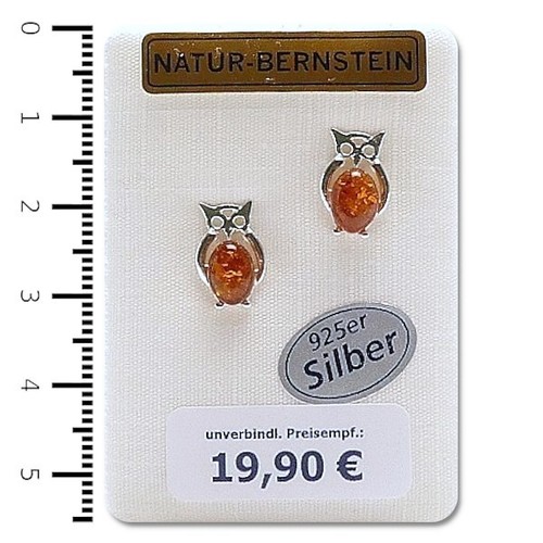 Natur bernstein ohrringe - natur,
