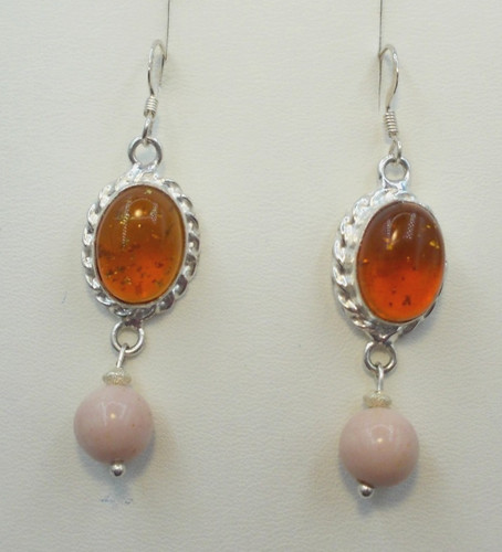 Bernstein opal ohrringe - bernstein,,