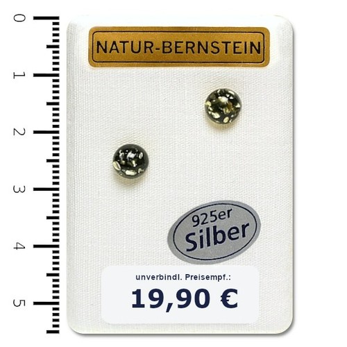 Natur bernstein ohrringe - natur,