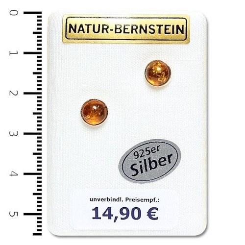 Natur bernstein ohrringe - natur,
