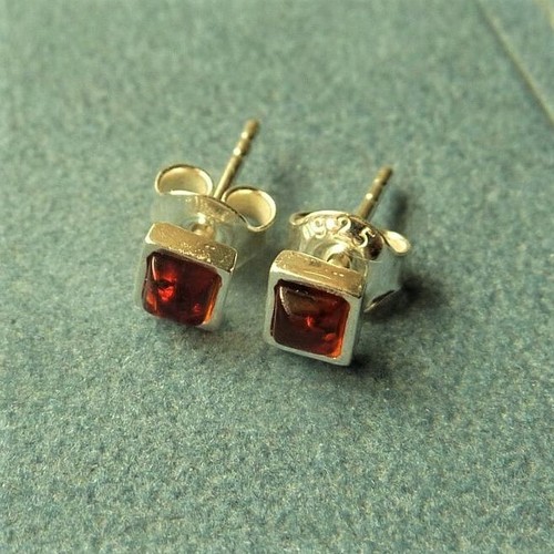 Bernsteinohrstecker mini - ,