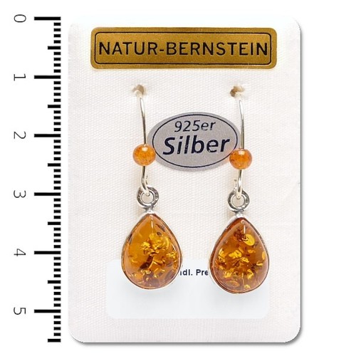 Natur bernstein ohrringe - natur,