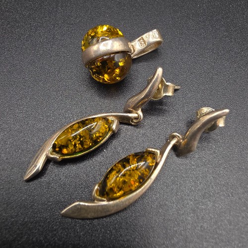 Vintage silber bernstein - vintage,