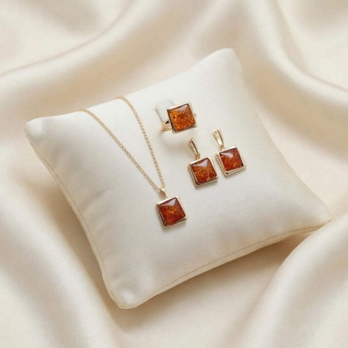 Schmuckset quadratischer - schmuckset,